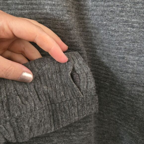 90 Degrees by Reflex Women's Size Medium Full Zip Up Hoodie Gray Warm Jacket - Picture 5 of 5